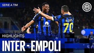 DIMARCO  SANCHEZ  3 POINTS 🔥  INTER 20 EMPOLI  HIGHLIGHTS  SERIE A 2324 ⚫🔵🇬🇧 [upl. by Eileek]