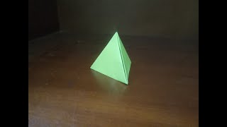 How To Make Origami Tetrahedron [upl. by Melburn]