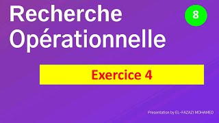 Recherche opérationnelle RO en Darija Exercice 4  méthode Simplexe  EP 8 [upl. by Lhadnek46]