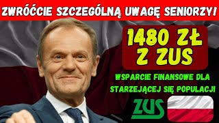 ZUS zapowiada podwyżkę o 1480 zł  Ratuje polskich emerytów co musisz wiedzieć [upl. by Keen]