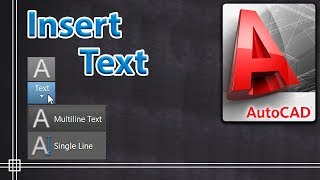 Autocad 2018  Insert Text full tutorial [upl. by Arhat794]