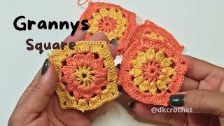 Como tejer GRANNY SQUARE a CROCHET diseño2 muy FACIL 👍🥰 [upl. by Soilissav]