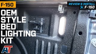 20212022 F150 OEM Style Bed Lighting Kit Review amp Install [upl. by Yrkcaz]