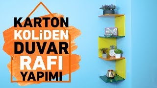 Karton Koliden Duvar Rafı Nasıl Yapılır Dekorasyon Fikirleri  Koçtaş ile Nasıl Yapılır [upl. by Ioab465]