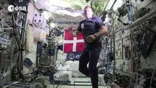 Andreas Mogensens Columbus space laboratory tour Danish [upl. by Sitnalta]