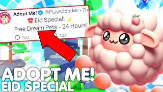 😍ADOPT ME EID SPECIAL🌙YOU HAVE 24 HOURS TO GET YOUR DREAM PETS FOR FREE👀 ROBLOX [upl. by Robbyn]