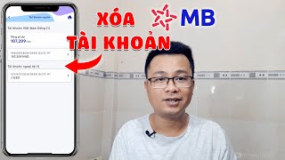 Cách xóa số tài khoản Ngân Hàng MB Bank Online trên App [upl. by Agnese]