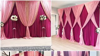 DIY How To Setup A double layered backdrop [upl. by Iret650]