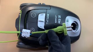 How To Repair Power Cable On Vacuum Cleaner  Electrolux UltraSilencer ZUSGREEN [upl. by Rovner227]