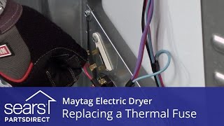 How to Replace a Maytag Electric Dryer Thermal Fuse [upl. by Hsaniva]