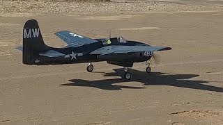 Genes FMS F7F Tigercat Scale Takeoff HD 1080p 60fps [upl. by Winona558]