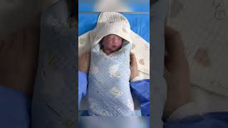 After the nurse wrapped the newborn up he stopped crying [upl. by Suzan]