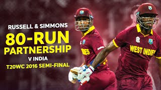 Lendl Simmons and Andre Russell power West Indies into the Final  T20WC 2016 [upl. by Ynnaf]