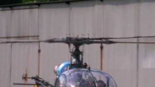 Aerospatiale Alouette II SA 318 C HAPPS helicopter takeoff [upl. by Bink]