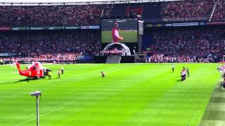 Opendag Feyenoord 2015 Rentree Dirk Kuyt 4K [upl. by Ahsimot]