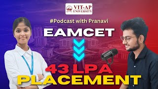 EAMCET to 43 LPA Placement  Pranavis Placement Journey  vitapuniversity vitapplacements [upl. by Glass336]