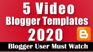 5 Best Movie Or Video Blogger Template With Download Link  Tutorial37 [upl. by Rundgren]