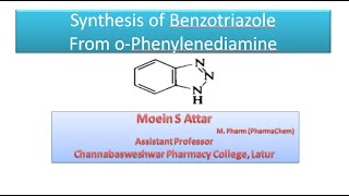 Synthesis of BenzotriazoleFrom oPhenylenediamine [upl. by Iaht]