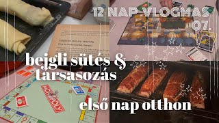 első nap otthon  12 NAP VLOGMAS 07 [upl. by Sup]