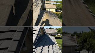 Roof Wash Moss Algae Grime Removal roofcleaning satisfying asmr huucalcleaning [upl. by Assilram629]