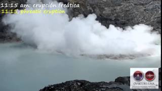 Volcán Poás erupciones [upl. by Adlecirg]