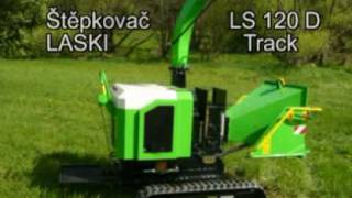 Измельчитель деревьев веток и сучьев LASKI LS 150 Track [upl. by Worl]