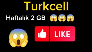 Turkcell yeni internet kampanyası 2GB🤗 [upl. by Anilac]