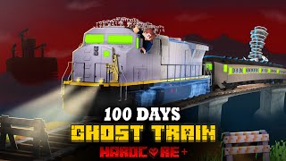 100 DAYS ON A GHOST TRAIN IN THE VOID IN MINECRAFT [upl. by Tikna660]