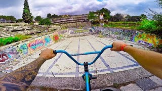 RIDING BMX IN A SWIMMING POOL [upl. by Akirrehs]