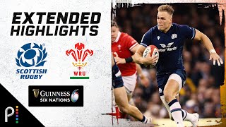 2024 Six Nations Scotland v Wales  EXTENDED HIGHLIGHTS  232024  NBC Sports [upl. by Arrik]