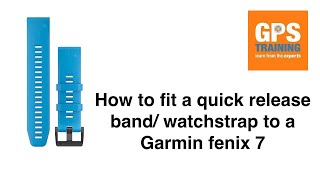 How to change a Garmin Fenix Watch Strap  quick release band [upl. by Noet]