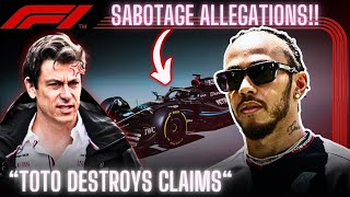 SHOCKING TRUTH Toto Wolff DESTROYS Lewis Hamilton SABOTAGE Rumors Hamiltons Ferrari Move EXPOSED [upl. by Belmonte289]