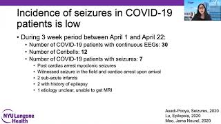 Dr Jennifer Shum shares the NYU experience in neurology during COVID 19 [upl. by Damas857]