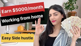 My new side hustle  Earn 5000 per month working from home [upl. by Wilton]