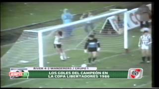 River campeón de la Copa Libertadores 1986  Todos los goles [upl. by Eikcid]