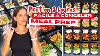 16 repas GOURMANDS à CONGELER  Meal Prep PERTE DE POIDS saine [upl. by Lebam]