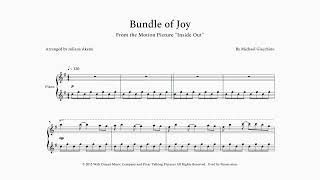 Bundle of Joy  From Inside Out  PIANO SHEET MUSIC PDF  Arrangify [upl. by Eldreeda]