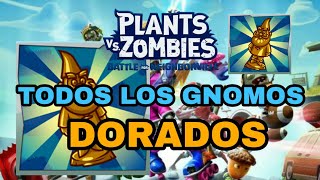 TODOS LOS GNOMOS DORADOS Plants vs Zombies Battle For Neighborville [upl. by Harras]