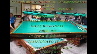 1 Prova di Selezione per il Camp Italiano Boccette Singolo 2 Cat 22  23112024 [upl. by Bokaj39]