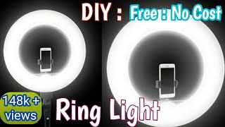 DIY  How to Make Ring light for YouTube and tiktok at home  Ring light [upl. by Aisined]