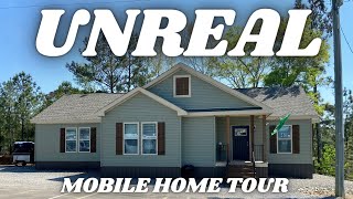 SHEESH This triple wide mobile home is SOMETHING to SEE Prefab House Tour [upl. by Etnoj724]