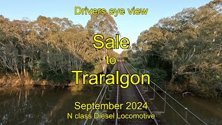 Drivers eye view Sale to Traralgon N class Sep 2024 [upl. by Marmawke]