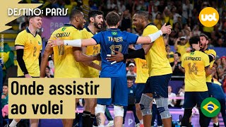 BRASIL X EUA NO VÔLEI MASCULINO ONDE ASSISTIR À TRANSMISSÃO AO VIVO DO DUELO DAS QUARTAS DE FINAL [upl. by Phyllis]