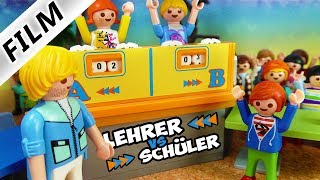 Playmobil Film Deutsch LEHRER VS SCHÜLER DAS QUIZDUELL IST JULIAN SCHLAU GENUG Familie Vogel [upl. by Suirada]