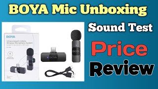 BOYA MIC  BYV10 Wireless Microphone Full Review  Unboxing  Type C Wireless Microphone [upl. by Ruiz449]