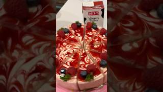 🍒 ราสเบอรี่ชีสพาย  Raspberry Cheese Pie No bake [upl. by Tallbot]