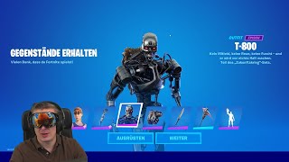 Fortnite Terminator Skin Gameplay Live Stream Fortnite Live [upl. by Ijan]