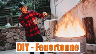 Feuertonne selber bauen  DIY für Selbermacher auf Deutsch  einfach erklärt und gezeigt 4K [upl. by Linea]