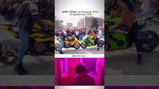 S1000rr vs Kawasaki Zx10r public 👀reaction 😱bike motovlog riding shorts shortvideo ￼ [upl. by Hannej201]