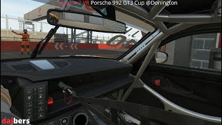 rFactor 2 VR Porsche 992 GT3 Cup Donington [upl. by Gerger]